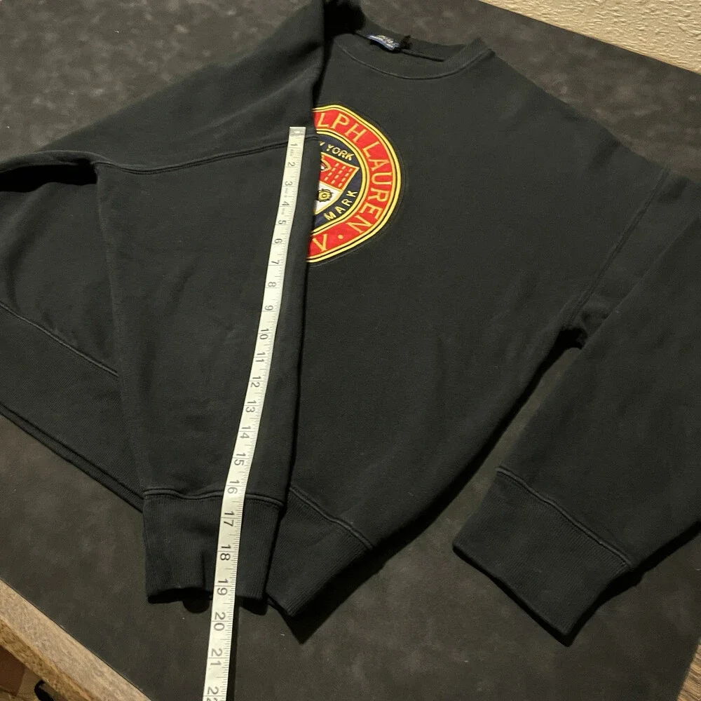 Ralph Lauren crest all black